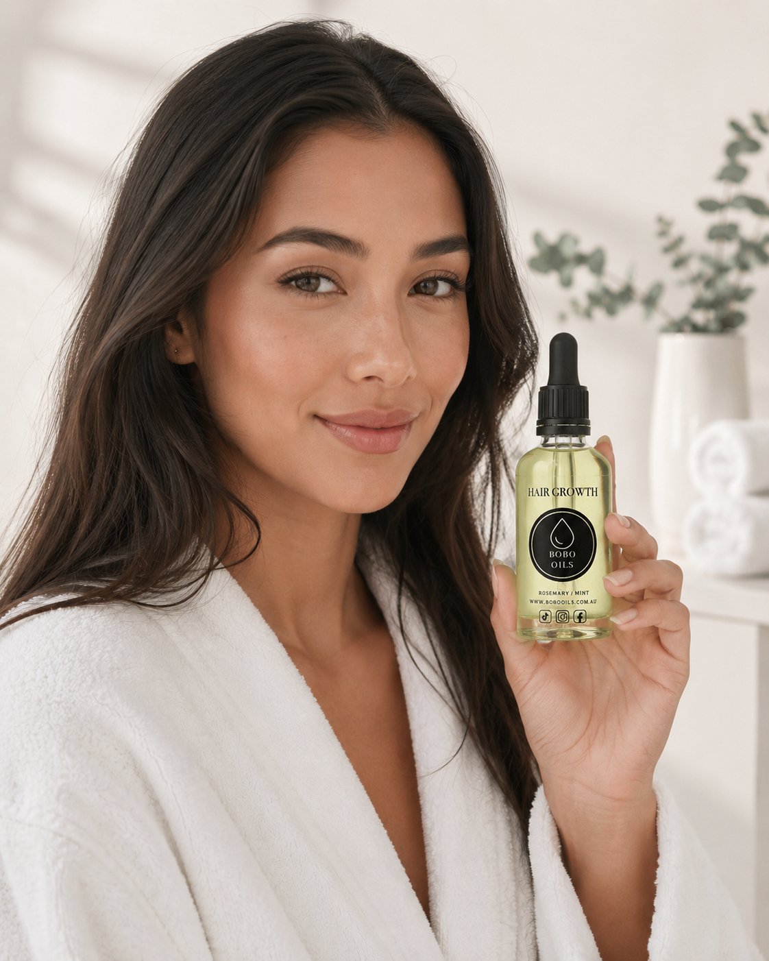 BOBO OILS Rosemary and Mint Hair Growth Oil bottle