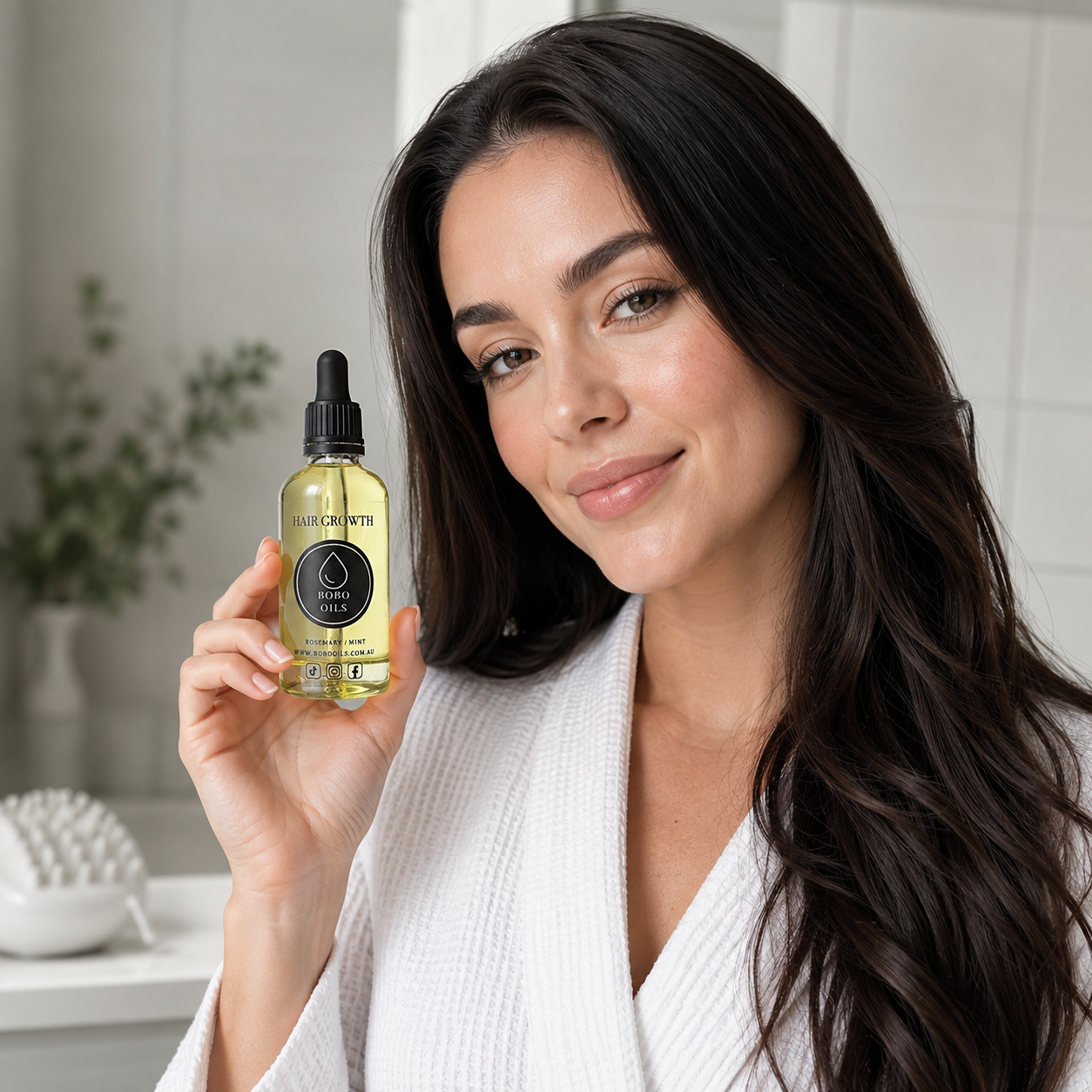 BOBO OILS Rosemary and Mint Hair Growth Oil bottle