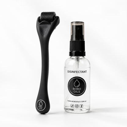BOBO OILS Scalp Derma Roller and Disinfectant Spray