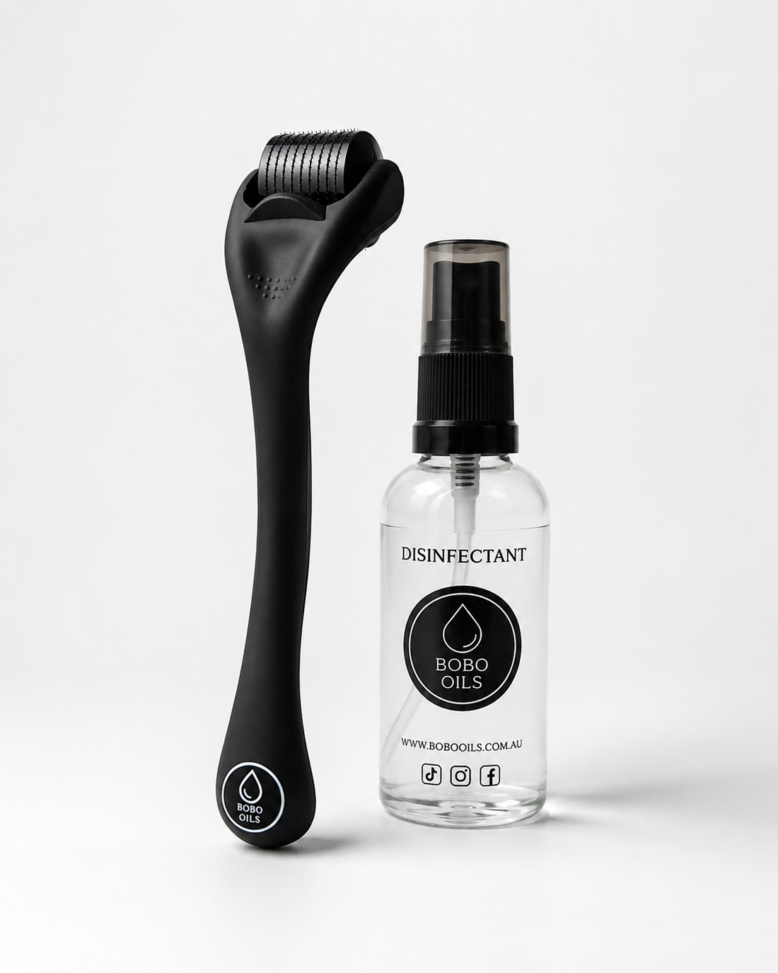 BOBO OILS Scalp Derma Roller and Disinfectant Spray