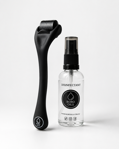 BOBO OILS Scalp Derma Roller and Disinfectant Spray