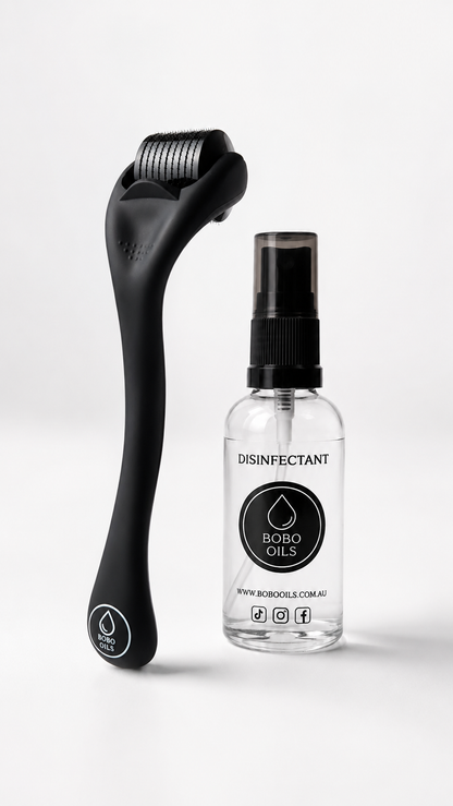 BOBO OILS Scalp Derma Roller and Disinfectant Spray