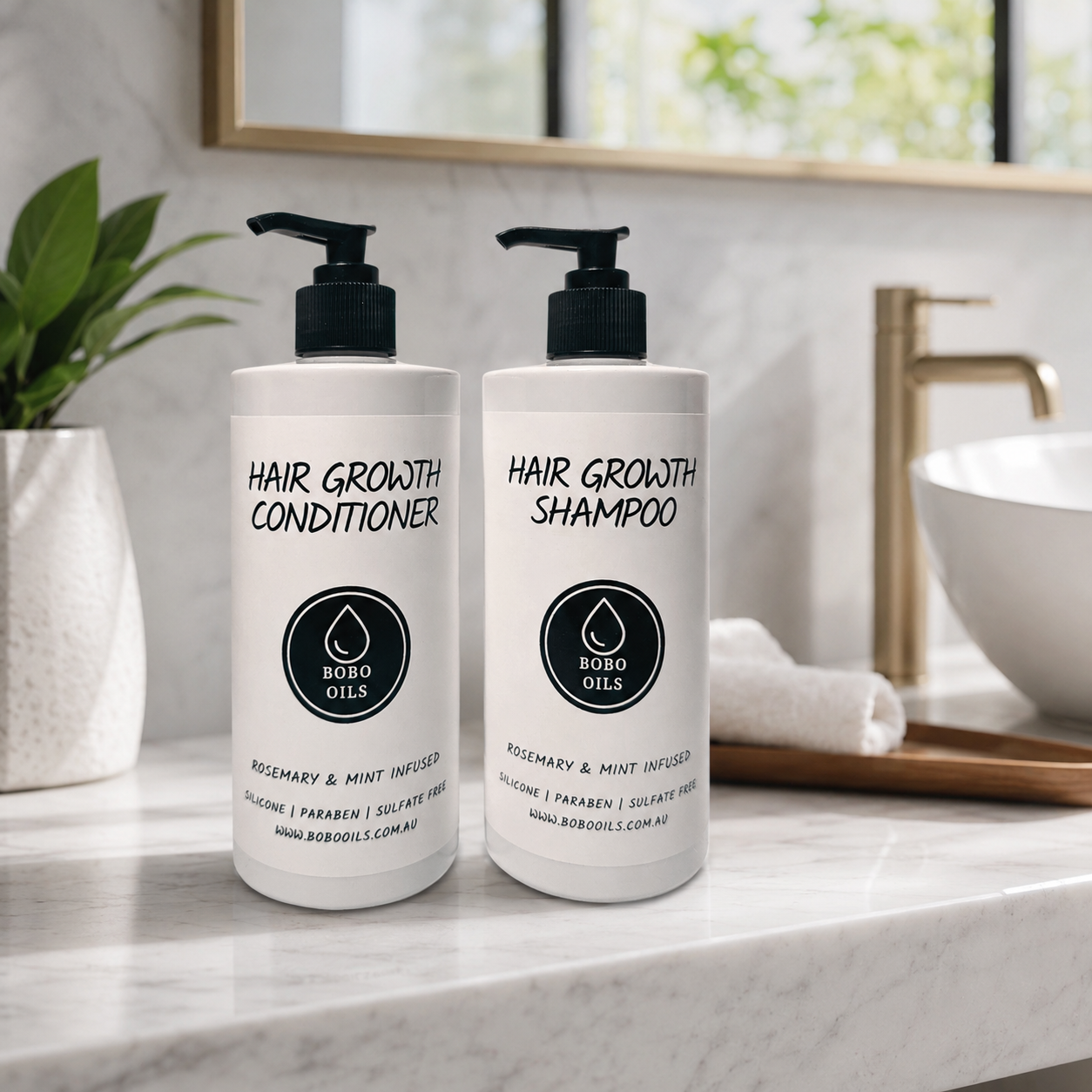BOBO OILS Complete Hair Growth Routine Bundle